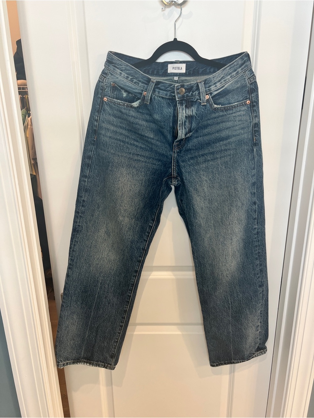 Pistola  Lexi Blue Washed Straight Jeans